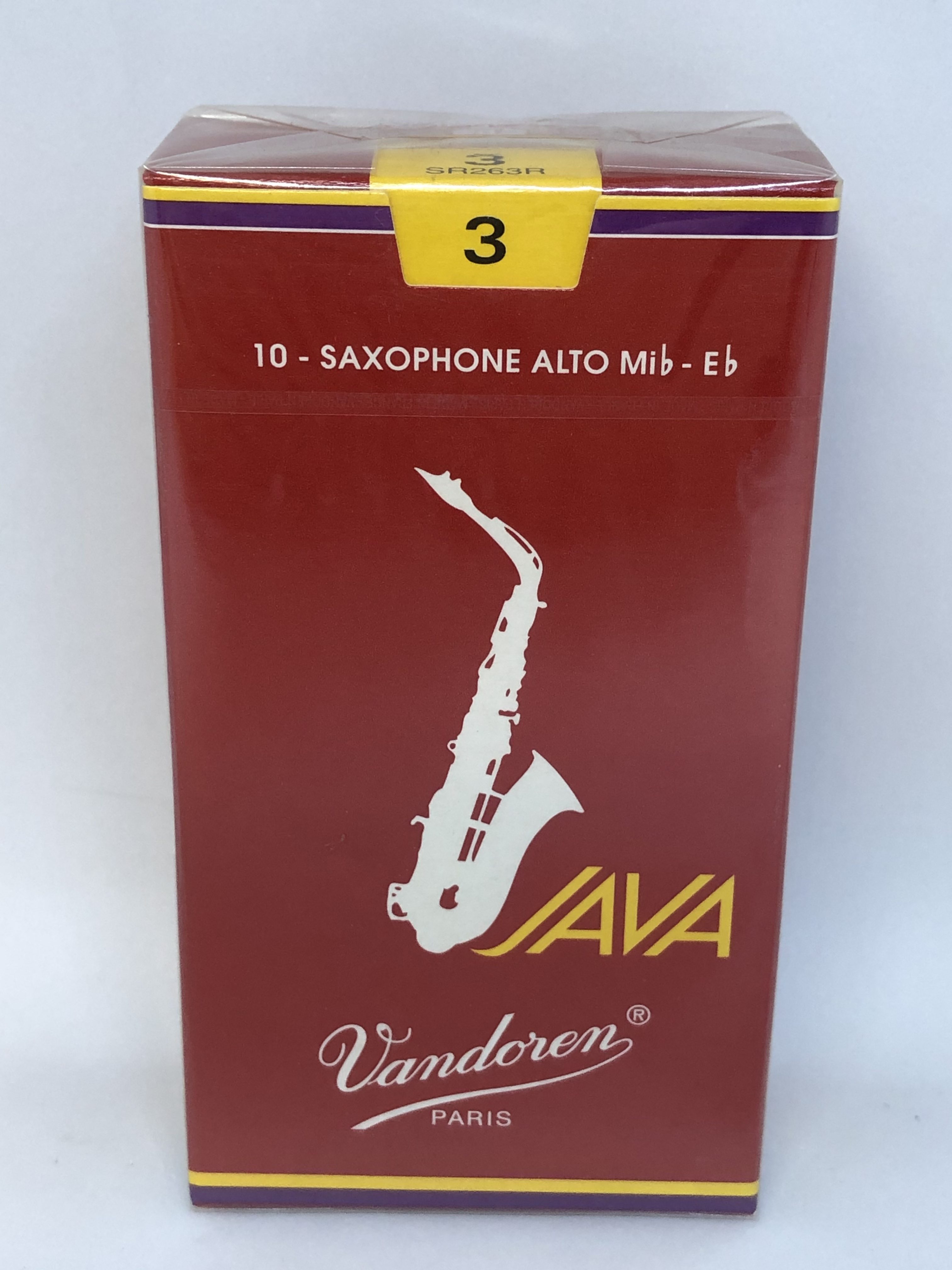  Lengüeta saxofón Alto de la unidad VANDOREN SR263R alto Java Red Force 3  